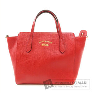 Gucci Leather Swing Satchel Made in Italy by Gucci embossed Red